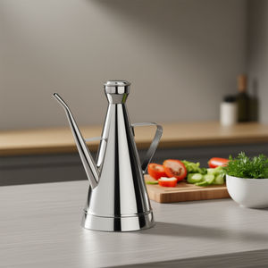 Dispensador de Aceite de Acero Inoxidable Cromado Pulido AVARI de 500 ml, Utensilio para la Cocina Abert - Product Image 3