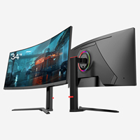 Moniteur LCD Full HD Shenzhen Caises Display, Vente en Gros, 24 27 32 34 40 49 Pouces pour Gaming/Bureau/Maison
