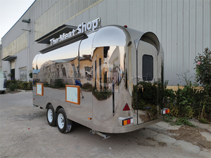 Street Mobile Fast Food Cart by Manufacturer Outdoor <b>Car</b> Trailer <b>Push</b> Truck for Restaurants for Ice Cream in USA - Product Image 3