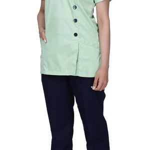 Ensemble d'uniformes médicaux pour femmes, style nouveau, 2 pièces, manches courtes, avec impression de logo personnalisé - Product Image 4