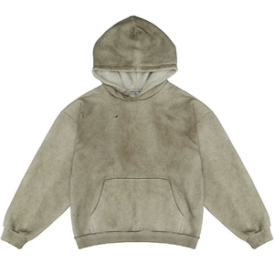 Sweat-shirt à manches longues délavé au soleil pour homme, décontracté, pull-over, créé pour la mode de rue, confort, chaleur, style quotidien sans effort - Product Image 1