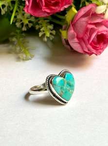 Genuine Natural <b>Turquoise</b> Oval Cut Sterling Silver Trendy Statement Solitaire <b>Ring</b> for Wedding Party and Gift - Product Image 4