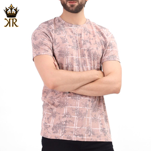Meilleures ventes T-shirt à manches courtes pour hommes, taille et couleur personnalisées, nouveau tissu tricoté élégant et décontracté à vendre - Product Image 1
