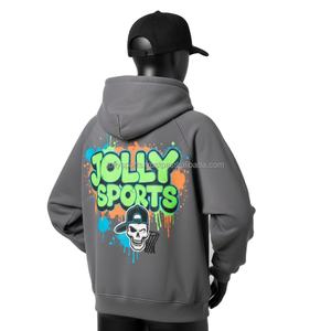 เสื้อมีฮู้ดผ้าฟลีซสำหรับผู้หญิง300สูงมีฮู้ดผ้าฟลีซสัมผัสนุ่มด้วยระบบ GSM มีโลโก้ตามสั่งพิมพ์ลายกราฟิกนีออนเสื้อมีฮู้ดแฟชั่นสไตล์สตรีทแบบเรียบง่าย - Product Image 5