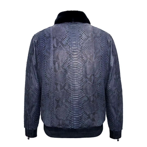 <b>Leather</b> Sleeves Winter High Street Style Letterman Varsity <b>Jacket</b> Men Custom High Quality Zip <b>Real</b> Genuine <b>Leather</b> Canvas <b>Jacket</b> - Product Image 3