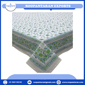 La plus nouvelle nappe en pur coton de broderie Jacquard imprimée de bloc de main de tendance avec l'art intemporel en vente à bas prix - Product Image 6