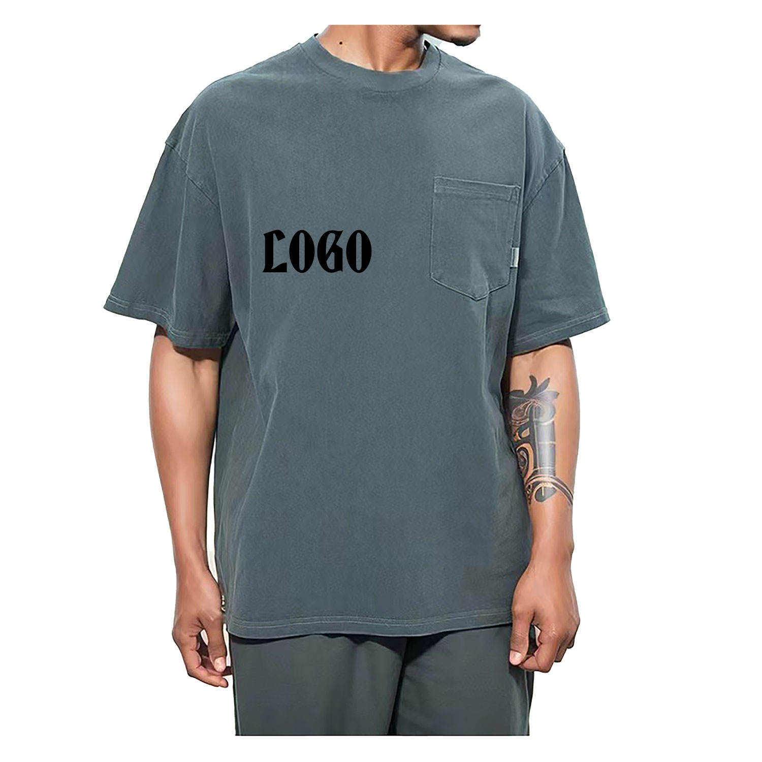 Custom 100% Cotton T-Shirt for Men Pakistani Factory Oversized