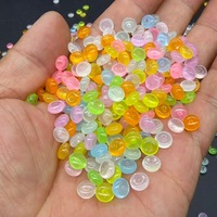 Kit de slime DIY en gros, perles acryliques multicolores de 7 mm qui brillent dans le noir pour aquarium, remplissage souple pour enfants, accessoires de bijoux