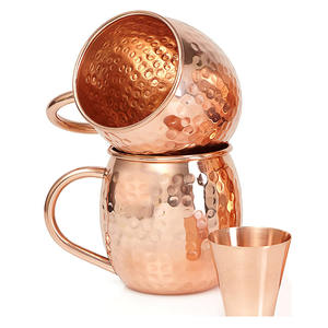 Tasse Mule Design Moderne Tasses à Vin en Cuivre Acier Inoxydable Tasse Mule de Moscou Outils de Bar - Product Image 1