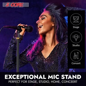 5 Core Mic <b>Stand</b> Round Base Height Adjustable Universal <b>Microphone</b> Mount <b>Stands</b> - Product Image 5