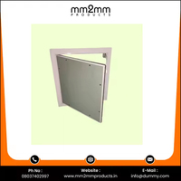 Plaque d'accès murale carrée en aluminium de qualité supérieure pour appartements, blanche, résistante à l'humidité
