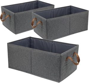 Pack <strong>3</strong> Large Capacity Fabric <strong>Storage</strong> Bins Foldable <strong>Storage</strong> <strong>Cube</strong> Pants Tower Clothing Organizer System for Closet Shelf <strong>Storage</strong> - Product Image 1