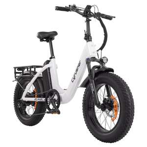 NEW Cy Rush Her 500W 48V18AH Electric <b>Bike</b> 20" <b>Fat</b> <b>Tire</b> Rumble Step Customizable OEM - Product Image 4