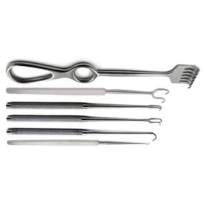 Retractores Quirúrgicos de Piel Fomon, Volkmann, Joseph Gillies, Instrumentos, Juego de 3 Pinzas Manuales de Acero Inoxidable, Implantes Dentales - Product Image 5