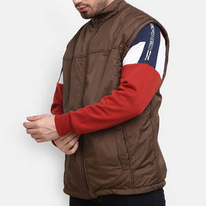 Top vente à la mode personnalisé imprimé Logo Softshell gilet taux de gros usine conception appropriée hiver chaud hommes Bomber gilet - Product Image 2
