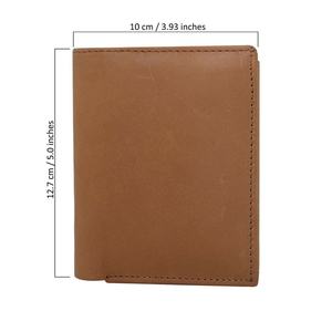 Gravé personnalisé hommes portefeuille à trois volets en cuir marron véritable cadeau de Noël personnalisé pour lui TDW-0078B - Product Image 3