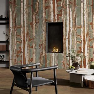 Dalles Elite 120x280 Onice Fantastico. Porcelaine brillante 3D rectifiée effet miroir 6 mm pour les murs de projets hôteliers 5 étoiles. - Product Image 2