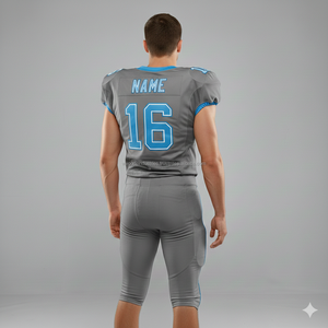 Uniformes de football américain en gros, design personnalisé, 100% polyester, spandex, sublimation, broderie en twill, short respirant - Product Image 6