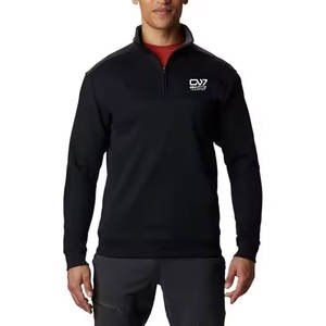 Taille personnalisée Sweatshirts à demi-fermeture éclair en coton mélangé pour hommes Basics Sweatshirts à demi-fermeture éclair en coton mélangé pour hommes - Product Image 1