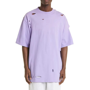 Camisetas Distressed Personalizadas de Alta Calidad, Nuevas y Más Vendidas, al por Mayor, 100% Algodón, Precio Bajo, para Hombre - Product Image 1