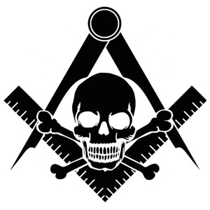 Delantal Masónico de la Compañía de los Caballeros Templarios - Bordado de Hilo Plateado, Diseño Cuadrado Personalizado de Lujo Ecológico - Product Image 4