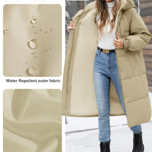 Parka larga de Invierno para mujer, chaqueta transpirable, acolchada, cálida, gruesa, abrigos para mujer, Parka, chaquetas para mujer - Product Image 3