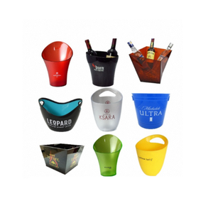 Grande glacière en plastique acrylique, idéale pour refroidir le vin, le champagne, les sodas ou la bière lors de fêtes, banquets et réceptions. - Product Image 3