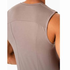 Camisetas de Compresión Deportivas Personalizadas de Poliéster y Elastano para Hombre, Camisetas de Tirantes Lisas para Fisicoculturismo y Fitness, Camisetas de Tirantes Suaves y Elásticas - Product Image 4