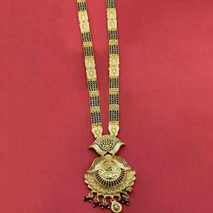 Wholesale Fashion Jewelry 24K Micro Gold Plated <b>Long</b> Pendant Mangalsutra Jewelry, Gold Filled Traditional Indian Wedding Jewelry - Product Image 1