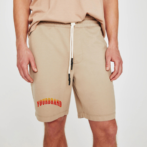 OEM/ODM <b>Top</b> Selling article quarter Length 350GSM Fleece Sweat Shorts Custom Logo Men's High-Quality Cotton Shorts - Product Image 4