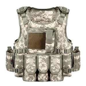 Chaleco táctico de entrenamiento físico personalizable para hombre, material de algodón y poliéster, chaleco ponderado ajustable para correr - Product Image 1