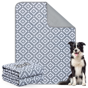 Tapis pour chien extra large réutilisable pour le sol, antidérapant, lavable, coussin absorbant pour chiots, tapis de jeu pour chiots - Product Image 1