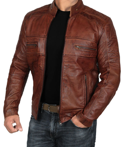 แจ็กเก็ตหนัง PU สำหรับผู้ชายแจ็กเก็ตหนังแฟชั่นสำหรับฤดูหนาวดีไซน์ใหม่ใส่สบายดีไซน์ใหม่ - Product Image 2