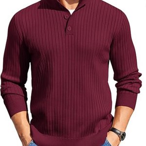 Pull en tricot conception personnalisée tricots en coton OEM chandails personnalisés en vrac vente en gros usine - Product Image 2