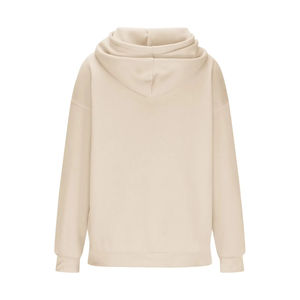Sweat à capuche oversize pour femme, fabriqué en usine, 100% coton velours, écologique, séchage rapide, coupe décontractée - Product Image 6