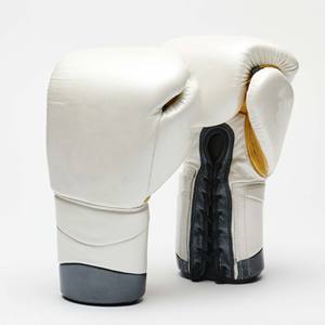 Guantes de combate ultraligeros de cuero PU de 8oz con logotipo personalizado, protección contra impactos de Gel de triple densidad para artes marciales de boxeo - Product Image 1