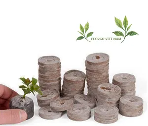 天然椰子泥炭片高品质/可可泥炭块用于植物35毫米和42毫米/环保椰子泥炭片用于种子