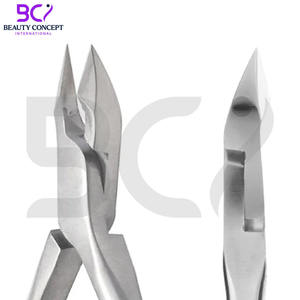 Pince à cuticules professionnelle en acier inoxydable à poignée simple, lames courbées extra-affûtées, pointe de 7 mm, ouverture large, durable - Product Image 6