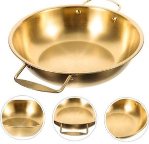 Juego de 10 Ollas de Acero Inoxidable Doradas - Product Image 1