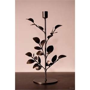 Antique Rustic Metal Rose & Daisy Floral Candle <b>Ring</b> 4-Cup Iron Pillar Candelabra, Luxury Handcrafted Floral <b>Wreath</b> Centerpiece - Product Image 3