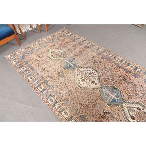 Tapis de 5,1 x 9,8 pieds, tapis turc vintage, tapis marron - Product Image 2