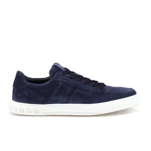 Sneakers da Uomo Tod's in Camoscio Blu Imbottite, Taglia 6.5, Stile Basket - Product Image 1