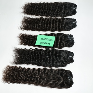 Venta al por mayor 100% Extensiones de Cabello Humano Virgen Natural Suave Rizado Sin Procesar Doble Trama Máquina Templo Onda Natural Vietnamita - Product Image 2