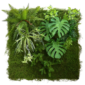 Decoración de pared por encargo Pieza de <span class=keywords><strong>seto</strong></span> de boj Valla verde <span class=keywords><strong>artificial</strong></span> Panel de hierba Pared Vertical Jardín Pared verde - Product Image 2