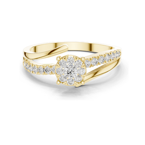 Anillo de Diamante de Laboratorio de 0.334 CT para Mujer, Claridad VVS-VS EF, Oro de 18KT, 14KT, 10KT y Plata 925, Oro Rosa, Amarillo y Blanco - Product Image 2