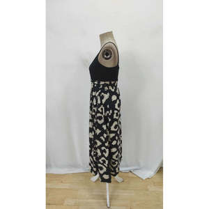 Women's Strappy Wrap Neckline <b>Top</b>, <b>Shimmering</b> Skirt, Supreme Dress, 36785 - Black - Product Image 5