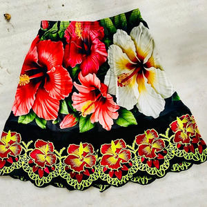 Faldas plisadas con estampado polinesio de estilo único para mujer, falda estampada hecha de poliéster de Isla de Micronesia de alta calidad - Product Image 4