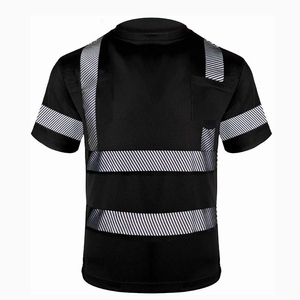 Camiseta de Seguridad de Manga Corta Transpirable de Poliéster 100% Personalizada, Ropa de Trabajo de Alta Visibilidad con Reflectante de Alta Calidad - Product Image 2