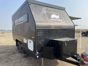 Nuevo Remolque de Viaje para Autocaravana, Mini Remolque Todoterreno de Doble Eje, Ligero, de Aleación de Aluminio, Capacidad para 2 Personas, Móvil de Lujo - Product Image 6