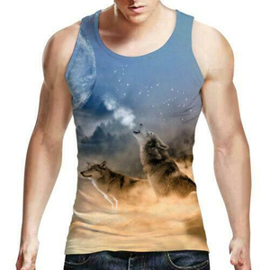 OEM Sublimation Breathable Quick Dry Sweat Absorbent <b>Mens</b> Tank Tops Gym <b>Singlets</b> Custom Logo Cotton Polyester - Product Image 1